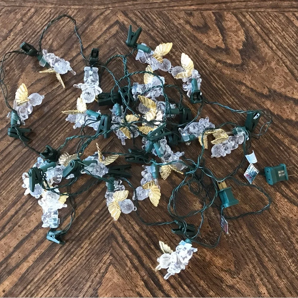 VTG Set of 20 Lighted Angels Cherubs Ornaments Christmas Holiday